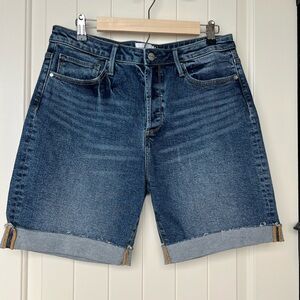 Driftwood Cuffed Denim Bermuda Shorts Size 30 7” Inseam